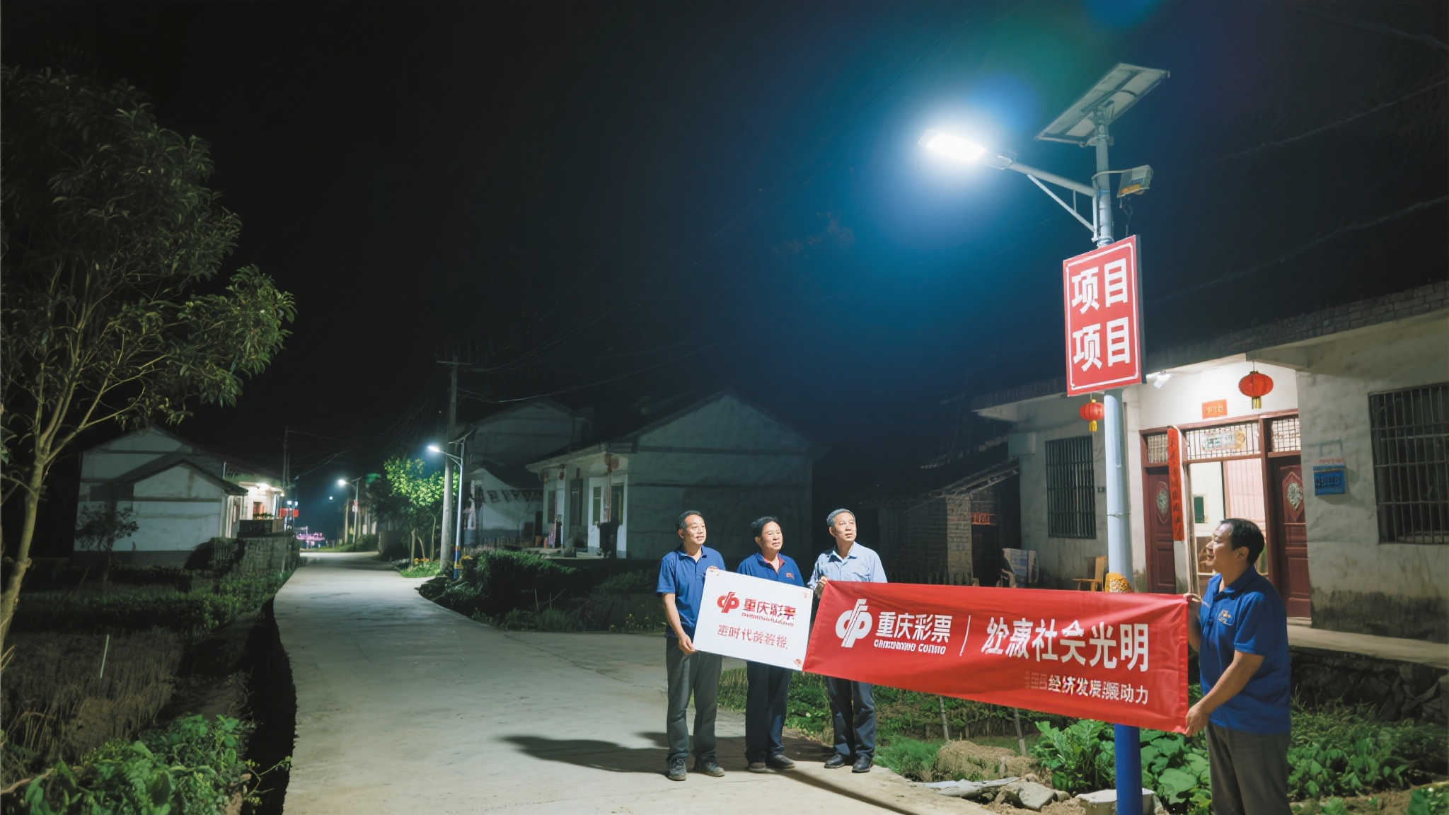 重庆福彩助力乡村振兴 2400盏路灯照亮前行路 重庆福彩助力乡村振兴 2400盏路灯照亮前行路