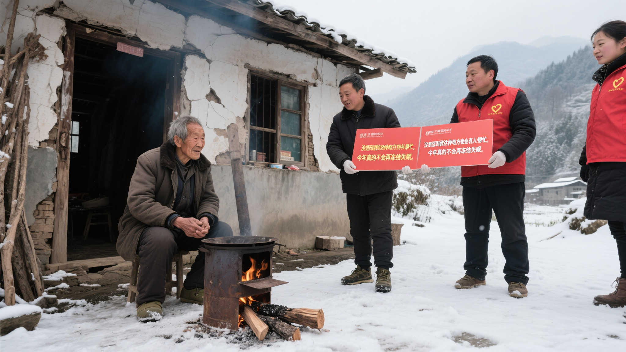 福彩公益金送温暖，658万元援助农村困难群众过冬