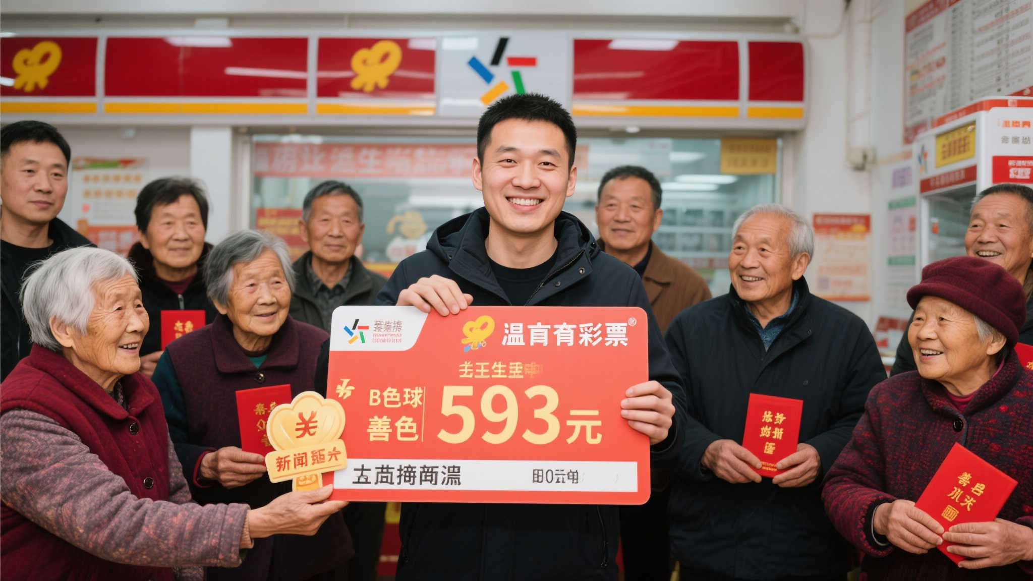 男子喜中双色球593万 曾默默帮助十多位贫困老人